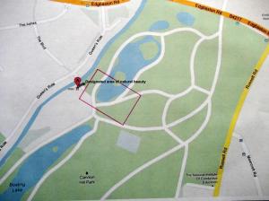 Designated area of natural beauty.Digital drawing