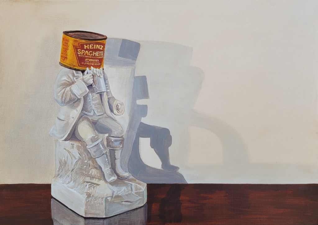 Mr Spaghetti. After Umberto Boccioni (2023) Acrylic on Board