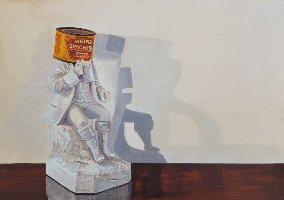 Mr Spaghetti. After Umberto Boccioni (2023) Acrylic on Board